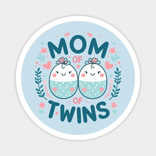 Mom Of Twins Magnet